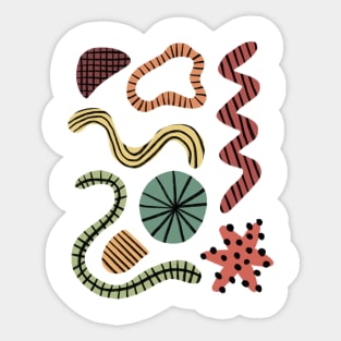 Colorful Shapes Sticker